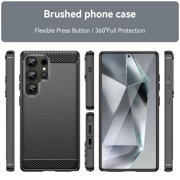 FLEXI TPU Ochranný kryt Samsung Galaxy S25 Ultra 5G čierny