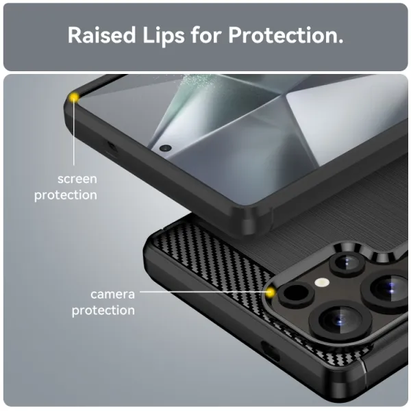 FLEXI TPU Ochranný kryt Samsung Galaxy S25 Ultra 5G čierny