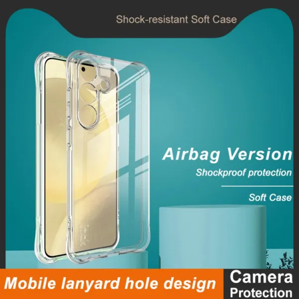 IMAK AIRBAG Extra odolný kryt Samsung Galaxy S25+ 5G priehľadný