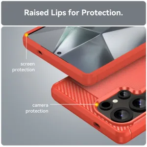 FLEXI TPU Ochranný kryt Samsung Galaxy S25 Ultra 5G červený
