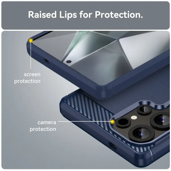 FLEXI TPU Ochranný kryt Samsung Galaxy S25 Ultra 5G modrý