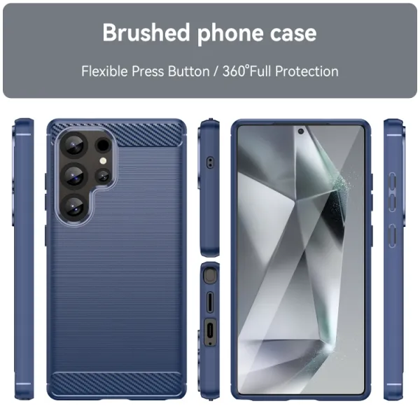 FLEXI TPU Ochranný kryt Samsung Galaxy S25 Ultra 5G modrý