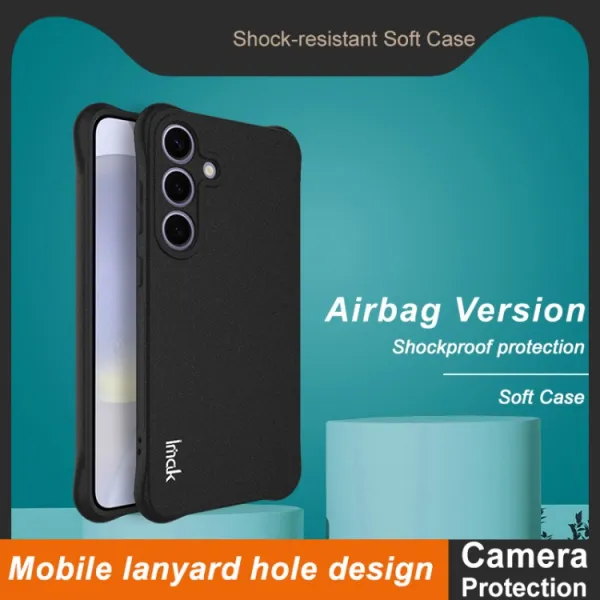 IMAK AIRBAG Extra odolný kryt Samsung Galaxy S25+ 5G MATTE BLACK