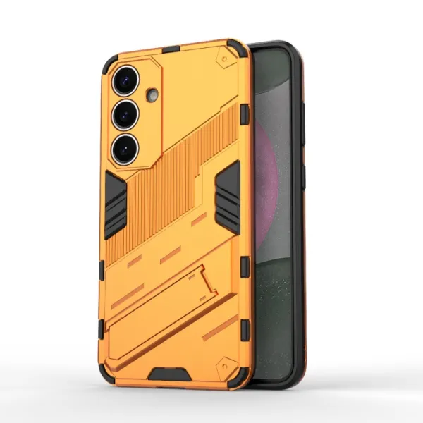 BIB Ochranný obal so stojanom pre Samsung Galaxy S25+ 5G oranžový