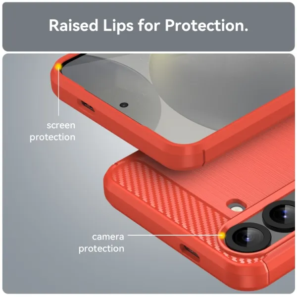 FLEXI TPU Ochranný kryt Samsung Galaxy S25+ 5G červený