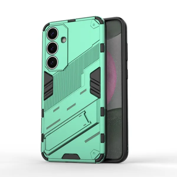 BIB Ochranný obal so stojanom pre Samsung Galaxy S25+ 5G zelený