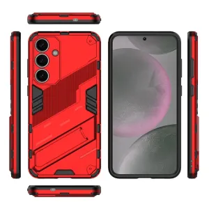 BIB Ochranný obal so stojanom pre Samsung Galaxy S25+ 5G červený