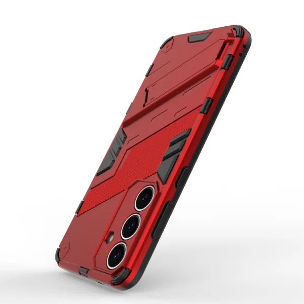 BIB Ochranný obal so stojanom pre Samsung Galaxy S25+ 5G červený