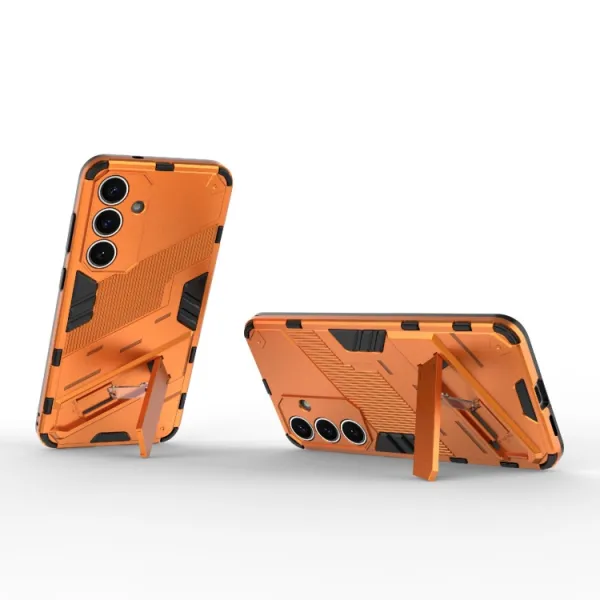BIB Ochranný obal so stojanom pre Samsung Galaxy S25+ 5G oranžový