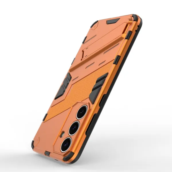 BIB Ochranný obal so stojanom pre Samsung Galaxy S25+ 5G oranžový