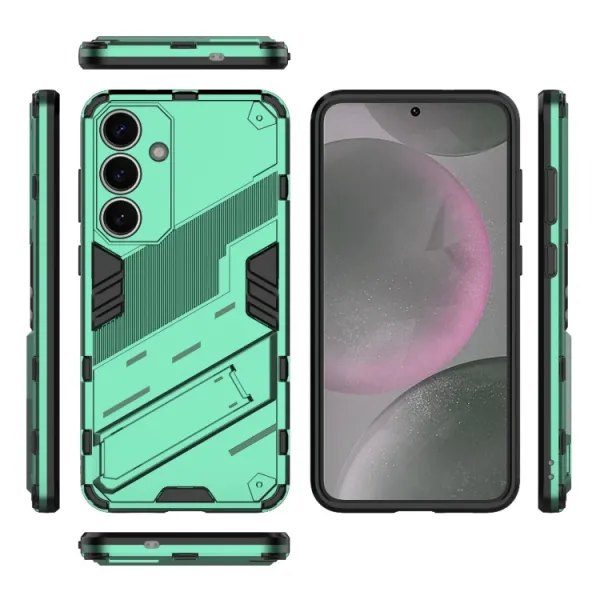BIB Ochranný obal so stojanom pre Samsung Galaxy S25+ 5G zelený
