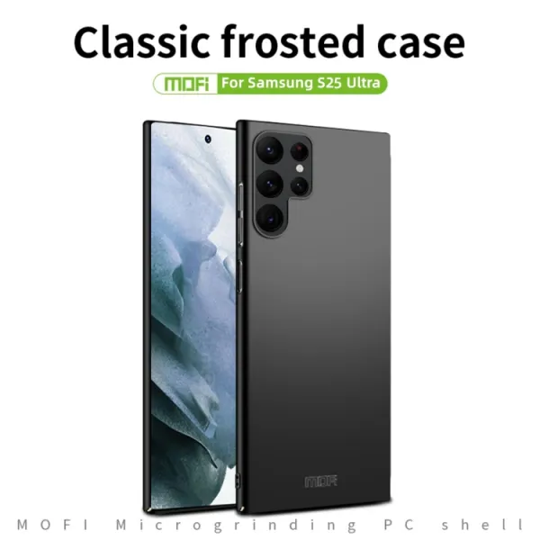 MOFI Plastový kryt pre Samsung Galaxy S25 Ultra 5G čierny