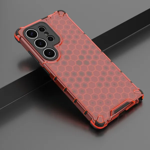 HONEYCOMB Ochranný kryt Samsung Galaxy S25 Ultra 5G červený