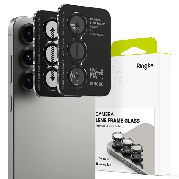 RINGKE CAMERA FRAME PROTECTOR 2X Sklo pre fotoaparát Samsung Galaxy S25 Plus 5G BLACK