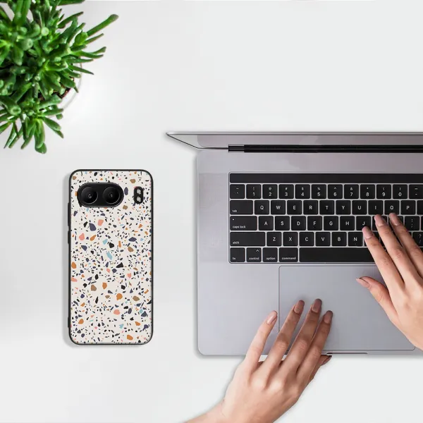 MY ART Ochranný kryt pre OnePlus Nord 4 5G BEIGE TERRAZZO (162)