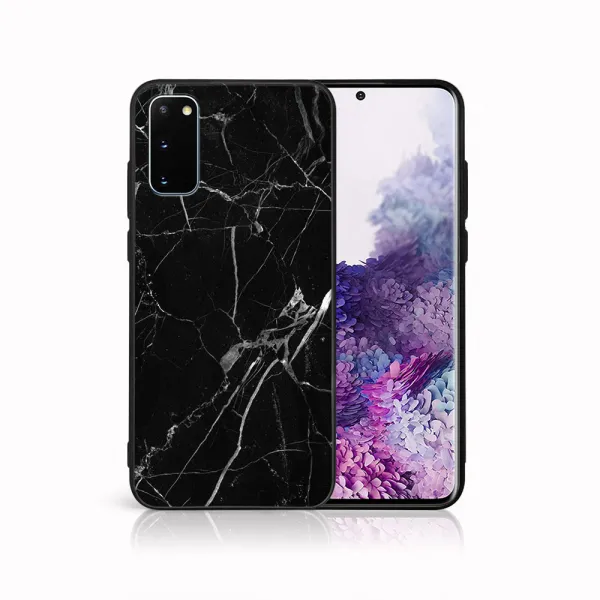 MY ART Ochranný kryt pre Samsung Galaxy S20 Plus BLACK MARBLE (142)