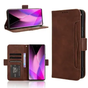 SLOT Peňaženkový obal pre Infinix Zero 40 5G hnedý