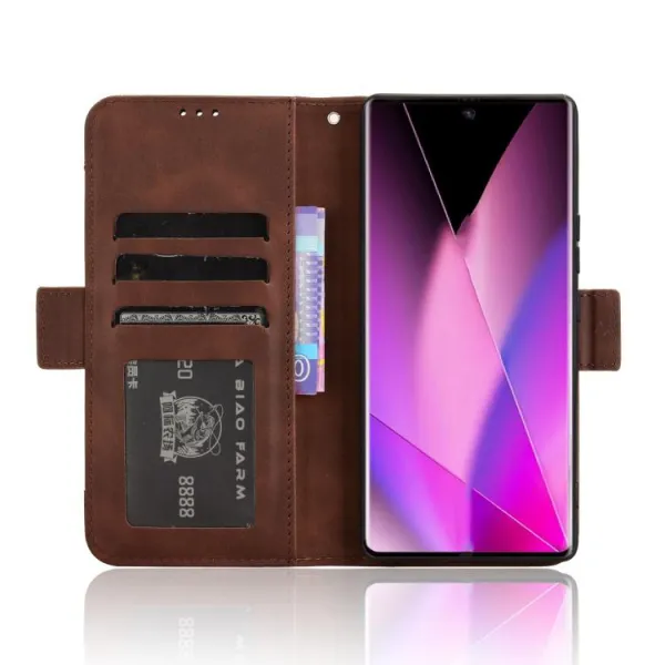 SLOT Peňaženkový obal pre Infinix Zero 40 5G hnedý
