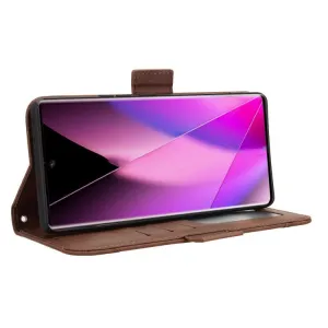 SLOT Peňaženkový obal pre Infinix Zero 40 5G hnedý
