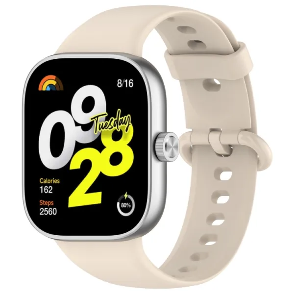 SILICONE Vymeniteľný remienok pre Xiaomi Redmi Watch 5 béžový