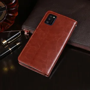 IDEWEI Peňaženkový kryt Samsung Galaxy A41 biely