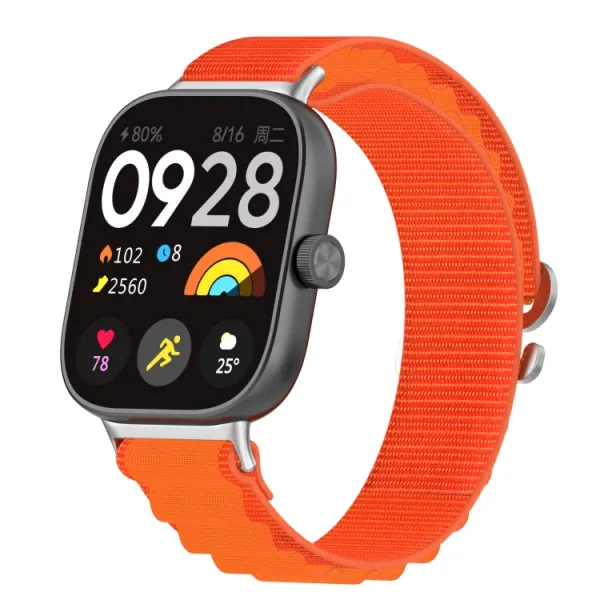 NYLON Vymeniteľný remienok pre Xiaomi Redmi Watch 5 oranžový