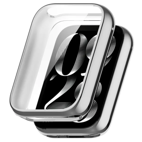 TPU FULL COVER Kryt pre Xiaomi Smart Band 9 Pro strieborný