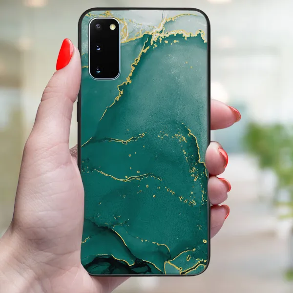 MY ART Ochranný kryt pre Samsung Galaxy S20 Plus GREEN MARBLE (145)