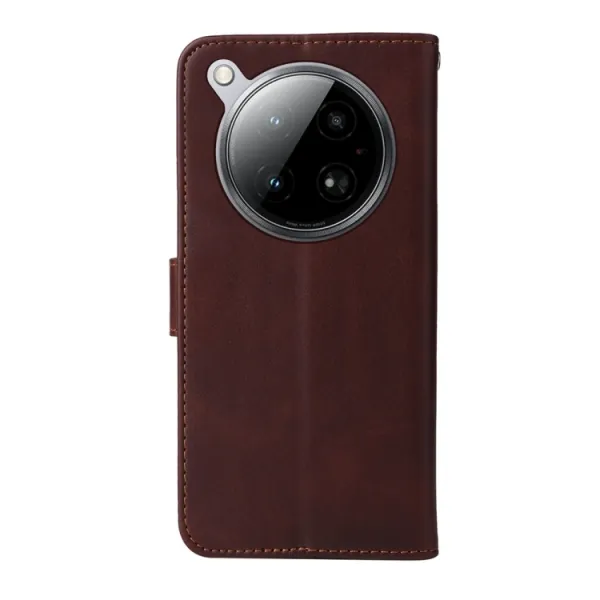 SMOOTH Peňaženkové puzdro pre Infinix Zero 40 5G tmavohnedé