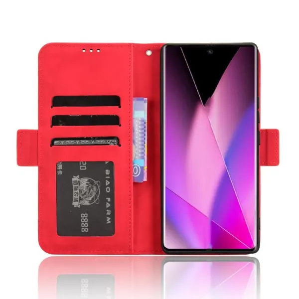 SLOT Peňaženkový obal pre Infinix Zero 40 5G červený