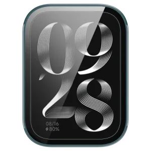 PC FULL COVER Plastový kryt so sklom pre Xiaomi Smart Band 9 Pro zelený