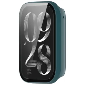 PC FULL COVER Plastový kryt so sklom pre Xiaomi Smart Band 9 Pro zelený