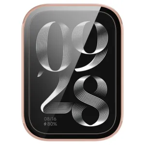 PC FULL COVER Plastový kryt so sklom pre Xiaomi Smart Band 9 Pro ružový