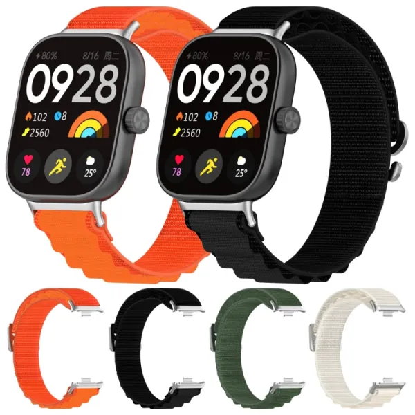 NYLON Vymeniteľný remienok pre Xiaomi Redmi Watch 5 čierny