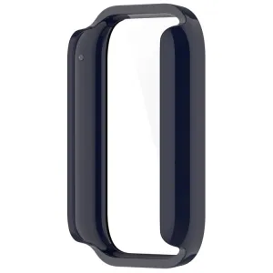 PC FULL COVER Plastový kryt so sklom pre Xiaomi Smart Band 9 Pro modrý