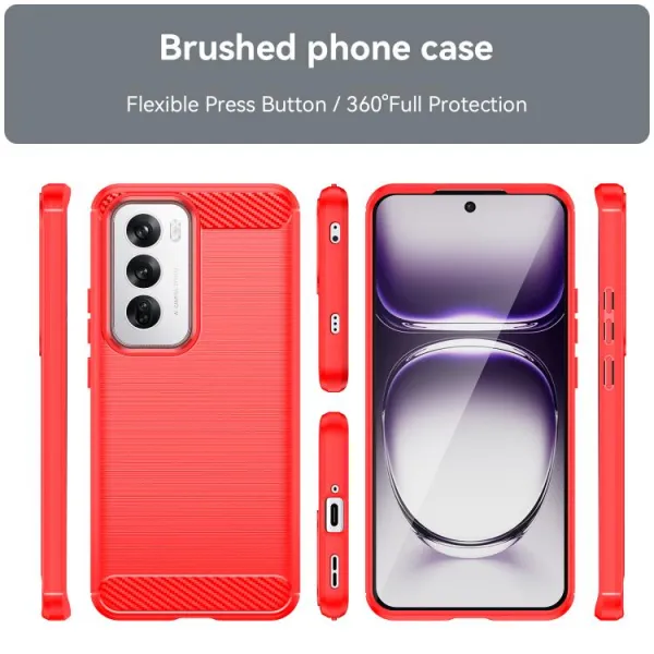 FLEXI TPU Ochranný kryt Oppo Reno12 5G červený
