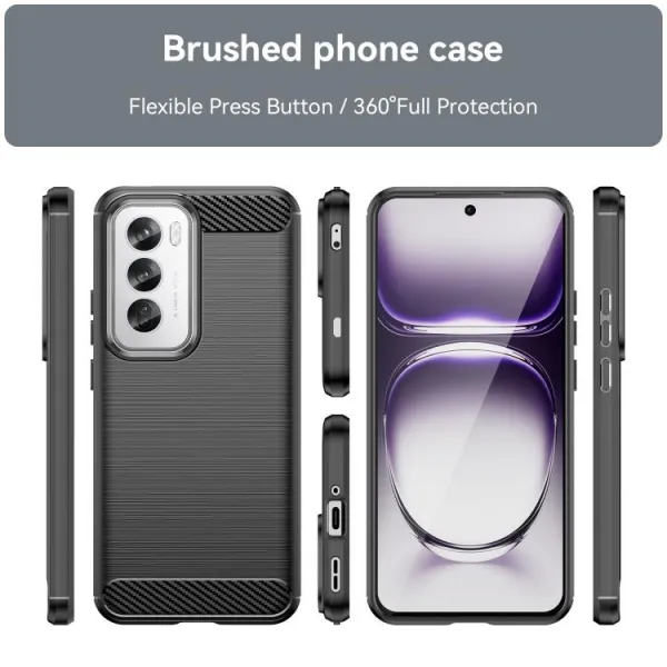 FLEXI TPU Ochranný kryt Oppo Reno12 Pro 5G čierny