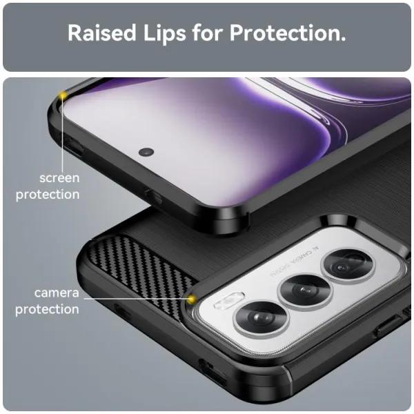 FLEXI TPU Ochranný kryt Oppo Reno12 Pro 5G čierny