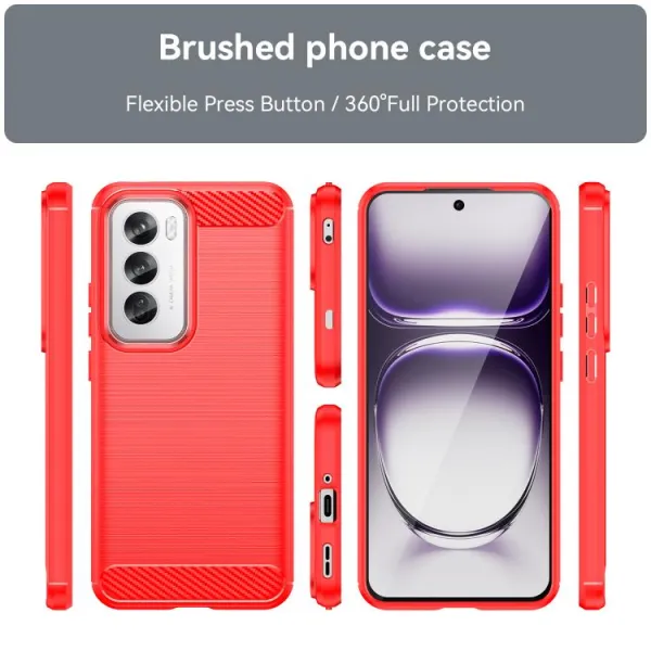 FLEXI TPU Ochranný kryt Oppo Reno12 Pro 5G červený