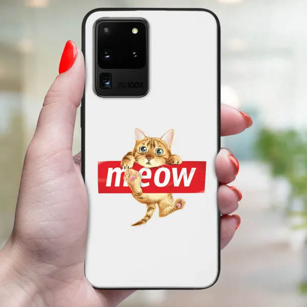 MY ART Ochranný kryt pre Samsung Galaxy S20 Ultra MEOW (183)