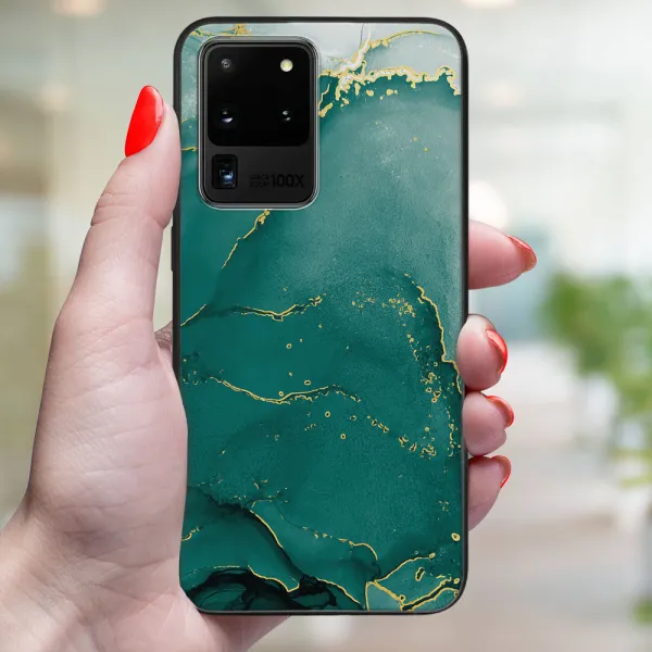 MY ART Ochranný kryt pre Samsung Galaxy S20 Ultra GREEN MARBLE (145)