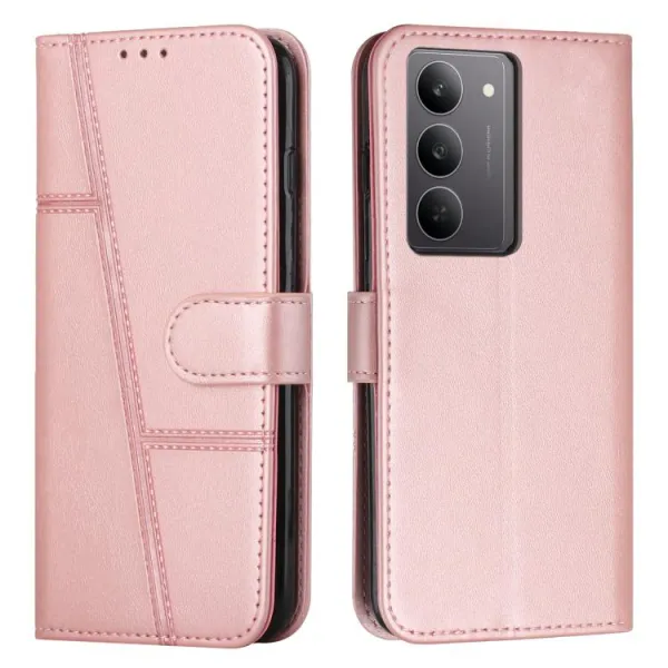 STITCHED Peňaženkový kryt pre Realme C75 / Realme 14x 5G ružový