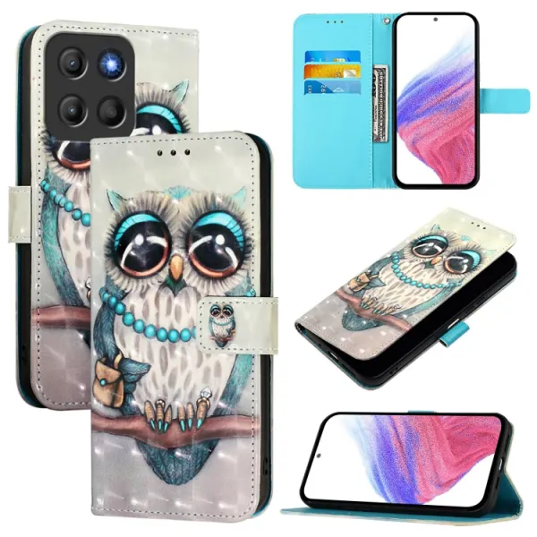 ART Peňaženkový kryt pre Motorola Moto G15 / G15 Power GREY OWL