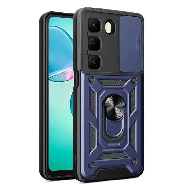RING CAMERA Kryt s držiakom pre Infinix Hot 50 / Hot 50 5G modrý