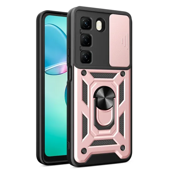 RING CAMERA Kryt s držiakom pre Infinix Hot 50 / Hot 50 5G ružový