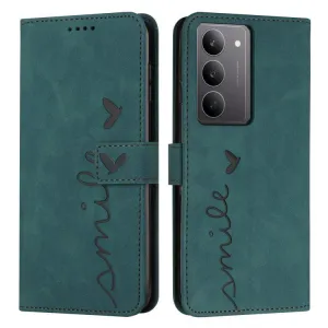 ART SMILE Peňaženkový obal s remienkom pre Realme C75 / Realme 14x 5G zelený