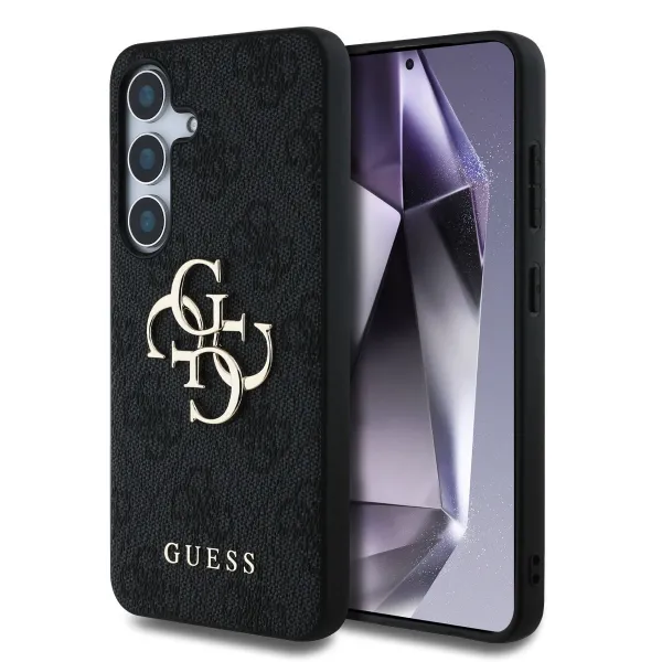 GUESS 4G METAL Kryt pre Samsung Galaxy S25 5G šedý