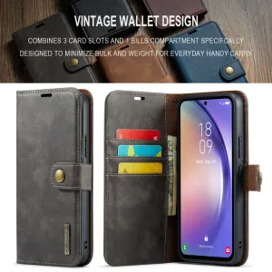 DG.MING Peňaženkový obal 2v1 Samsung Galaxy A35 5G šedý