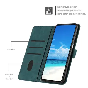 ART SMILE Peňaženkový obal s remienkom pre Realme C75 / Realme 14x 5G zelený