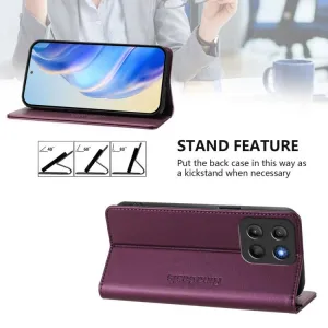 RINA Zaklápacie puzdro pre Motorola Moto G15 / G15 Power tmavofialové